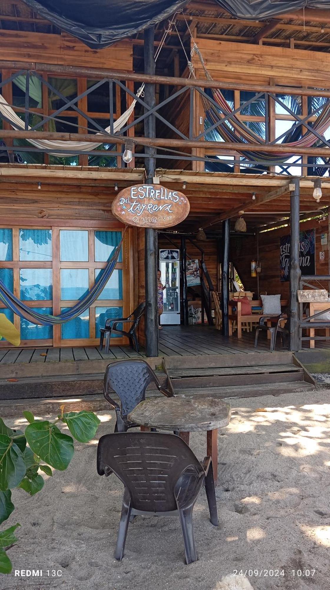 Hostal Estrellas Del Tayrona Playa Mendihuaca Guachaca Eksteriør billede